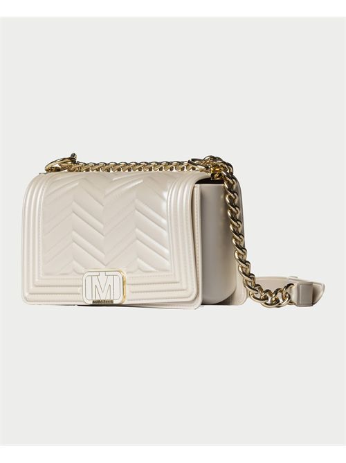 Marc Ellis Quilted Leather Bag MARC ELLIS | FLAT WAVE STURTLEDOVE/LIGHT GOLD